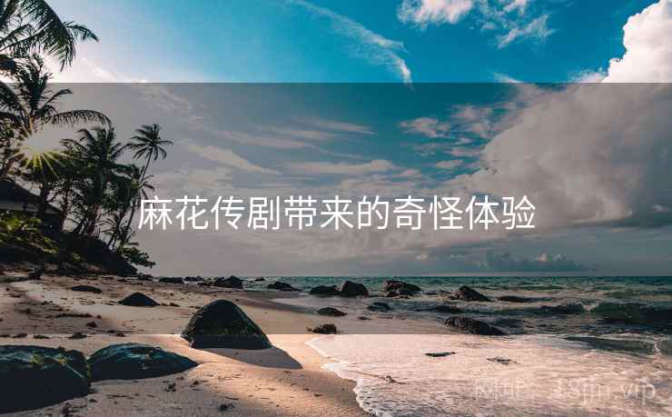 麻花传剧带来的奇怪体验